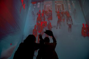 Corporate and institutional event photography capturing a professional event in a museum setting.