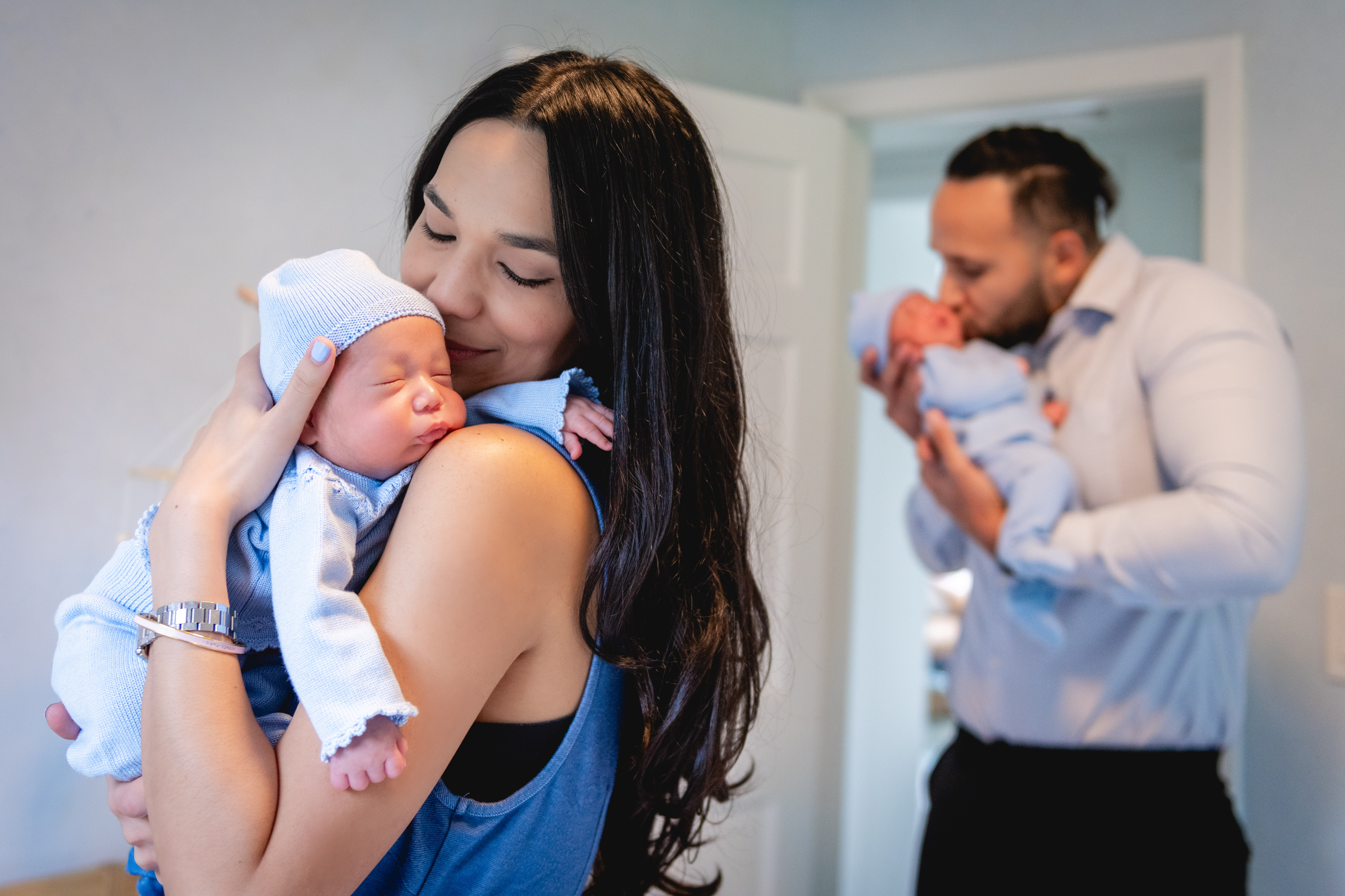 In Home Lifestyle Newborn Session & Family Portraits | Family Photographer in Miami, FL