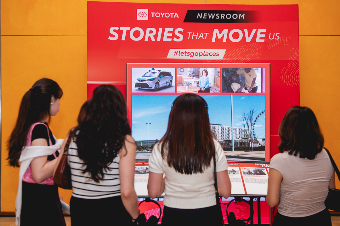 Brand activation photography highlighting design, engagement, and corporate presentation