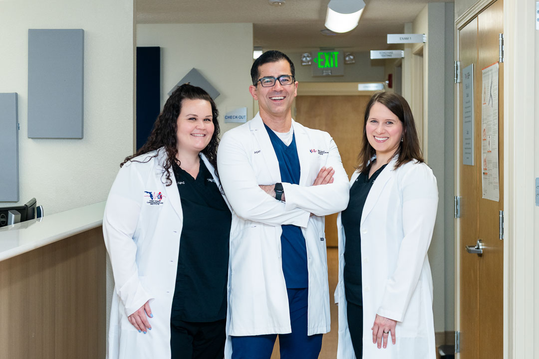 Environmental team portrait photographed inside a medical office in New York City