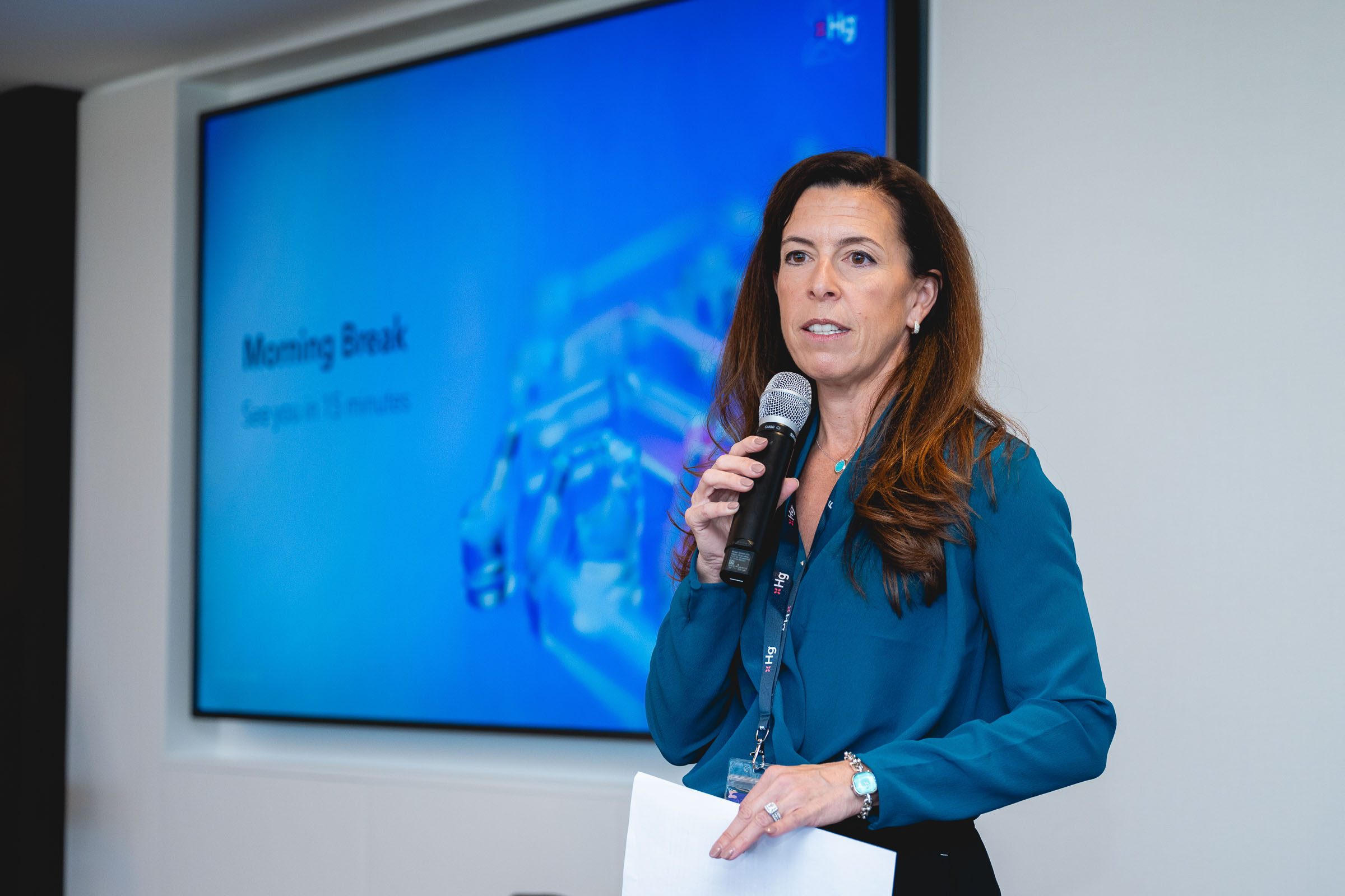 Panel discussion at a corporate conference in New York City.