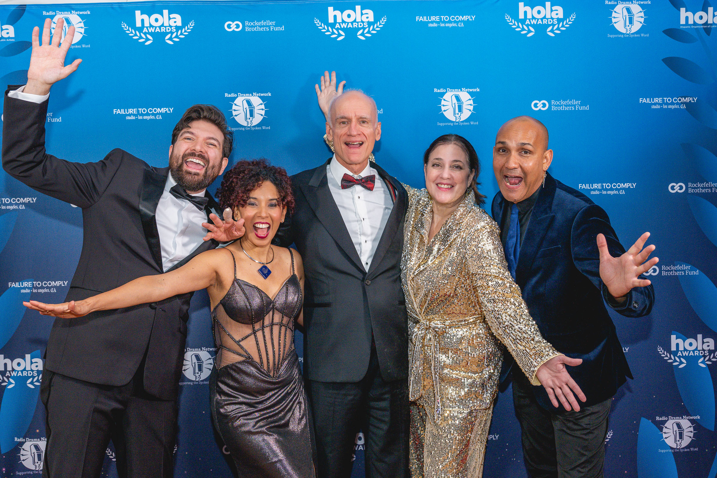 Step-and-repeat coverage at HOLA Awards – NYC