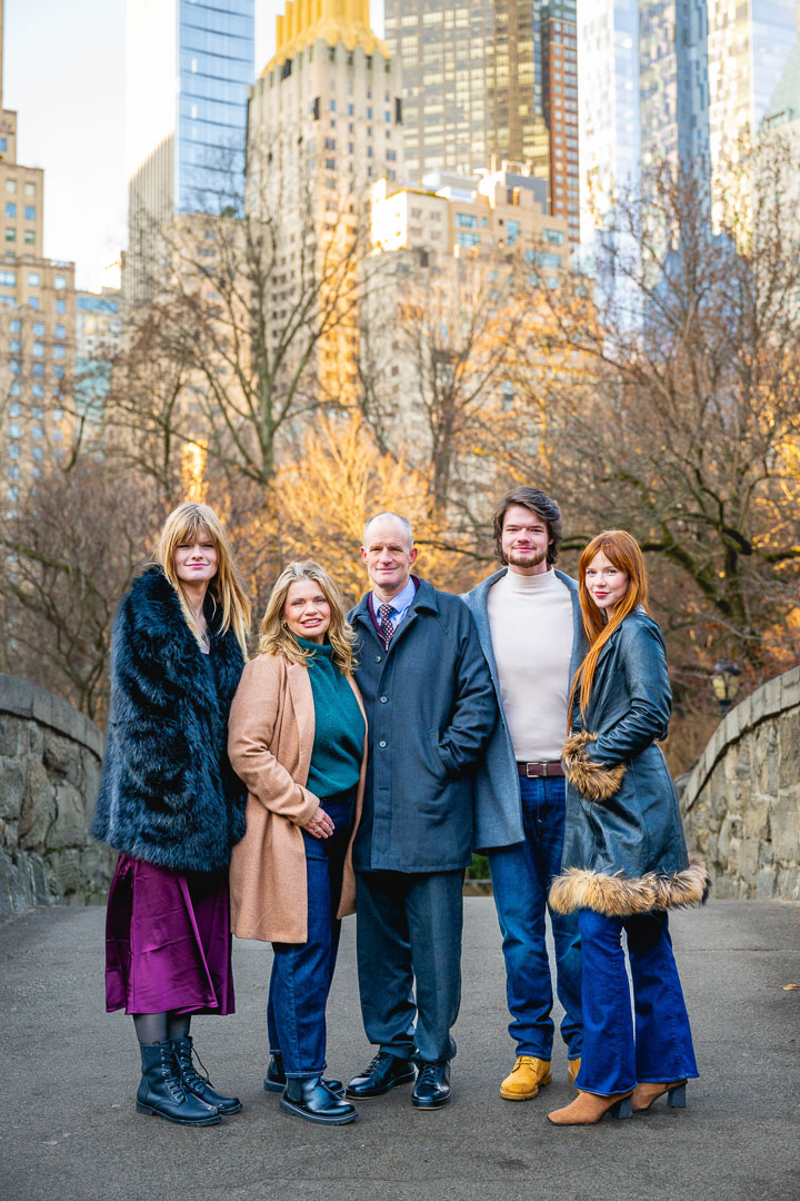 Family reunion photo session in New York City.