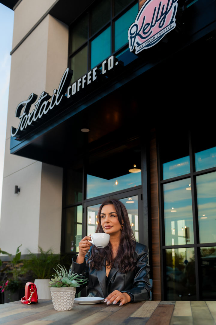 Commercial coffee shop photography in NYC capturing real lifestyle moments for brand marketing.