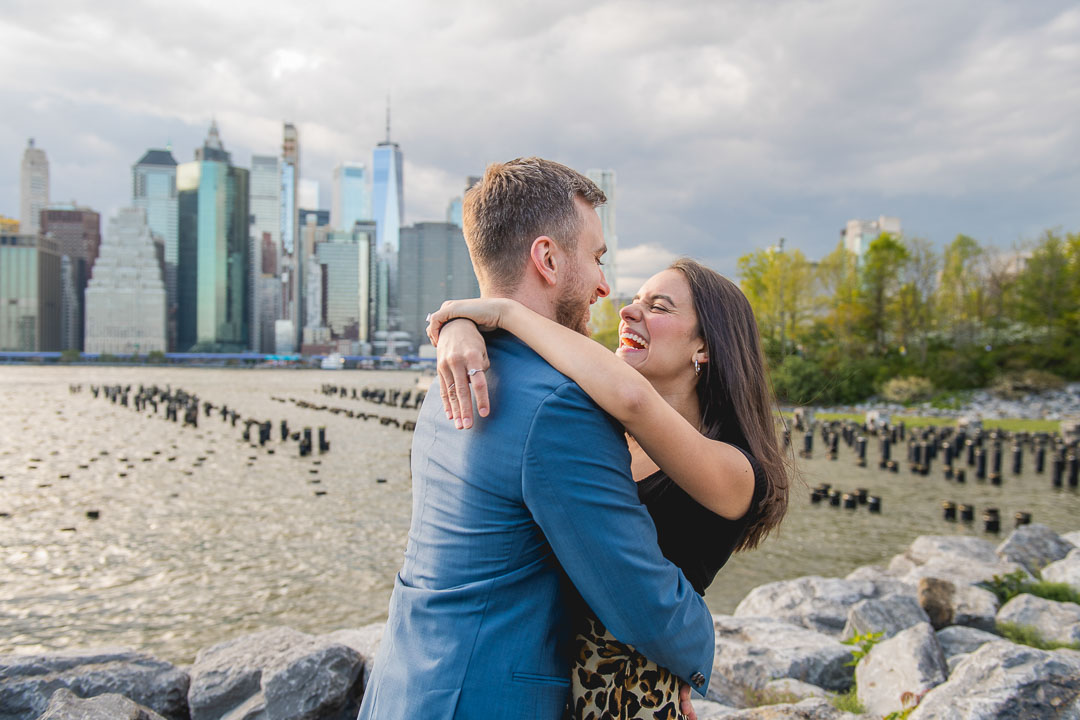 Engagement session in NYC with professional photography.