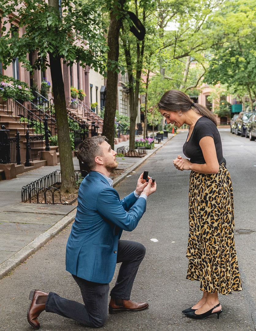 Engagement session in NYC with professional photography.