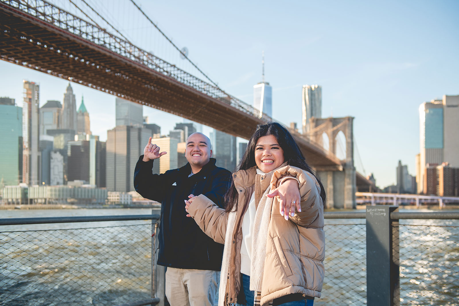Proposal Engagement Photo Session at Dumbo Brooklyn