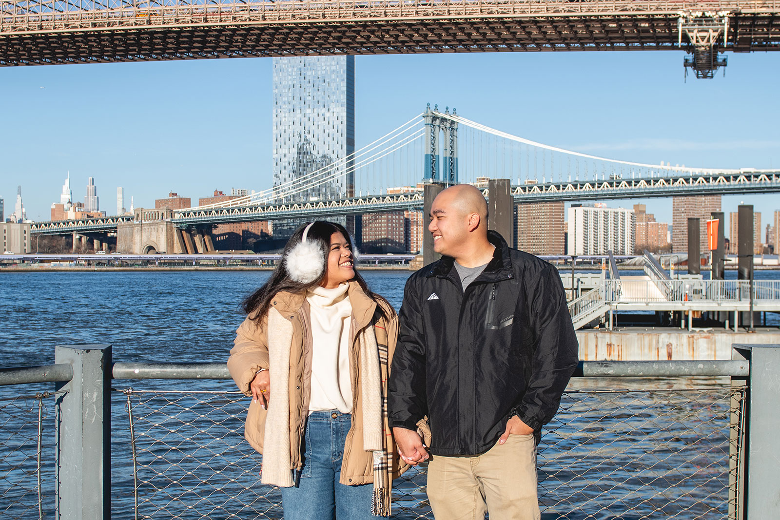 Proposal Engagement Photo Session at Dumbo Brooklyn