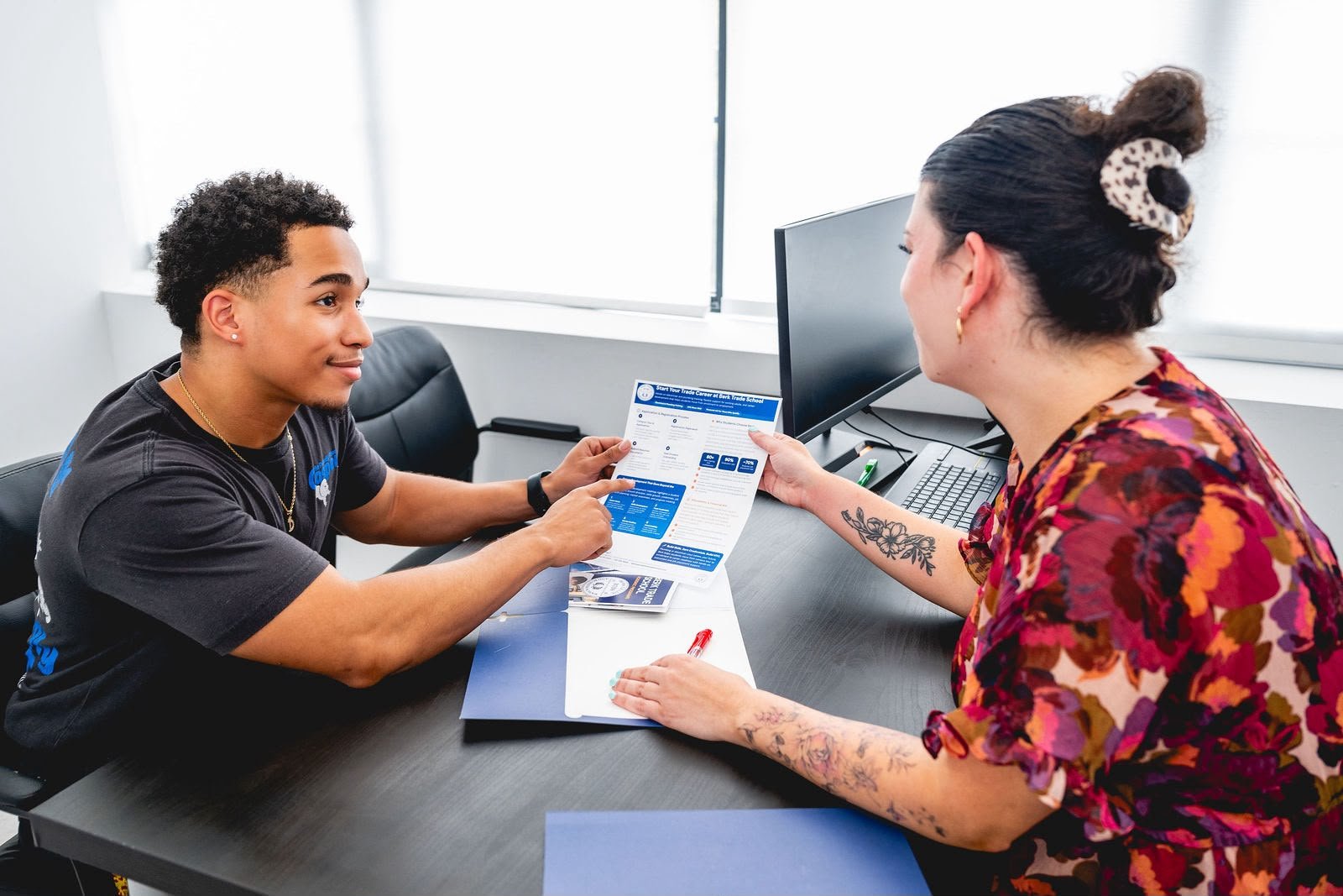 Commercial lifestyle photography for a trade school in Long Island City, NYC, highlighting its electrical and plumbing programs, hands-on training facilities and practical learning environment. Professional brand photography created for the school’s website, social media and marketing materials.