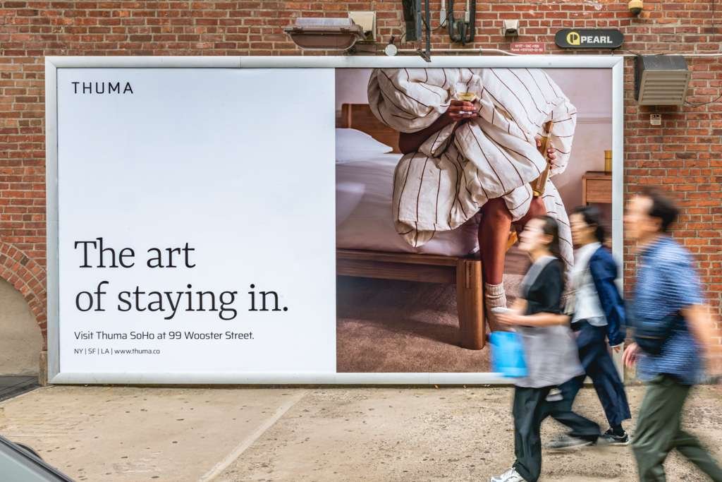 Thuma in Soho Billboard & OOH Campaign Photography for Milk Money